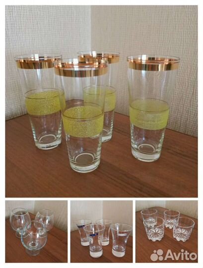 Стаканы, бокалы, стопки