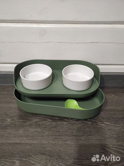Миски с контейнером для кошек собак