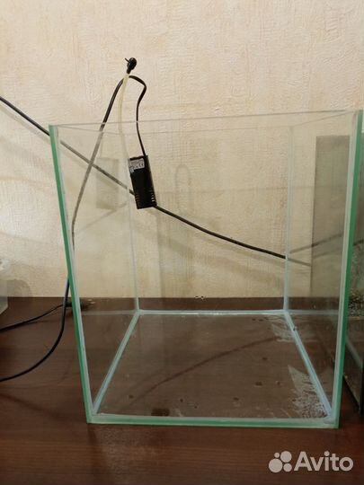 Аквариум куб 30 л+ фильтр+ грунт