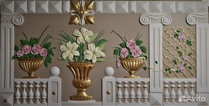 Картина барельеф