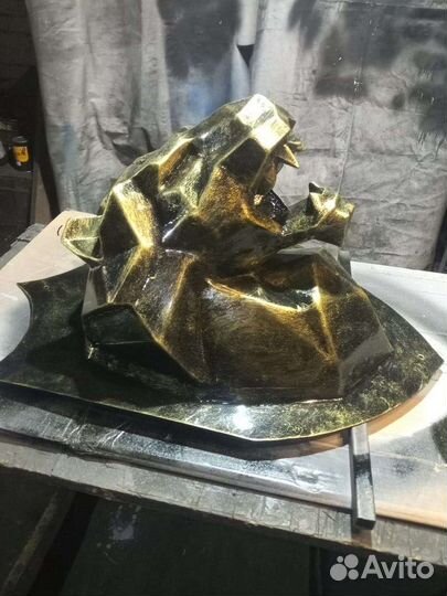 Пепакура, волк, полигональные фигуры