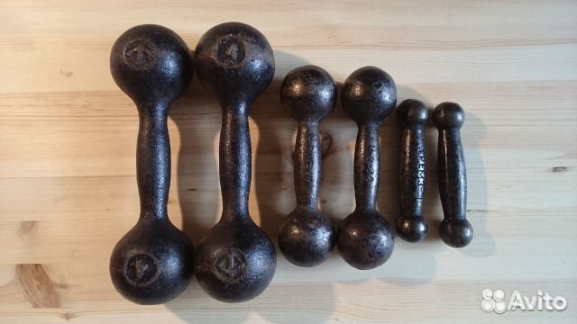 Гири16 и 24 гантели от 2 до 6 кг