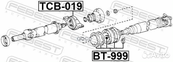Пыльник шрус карданного вала BT999 Febest