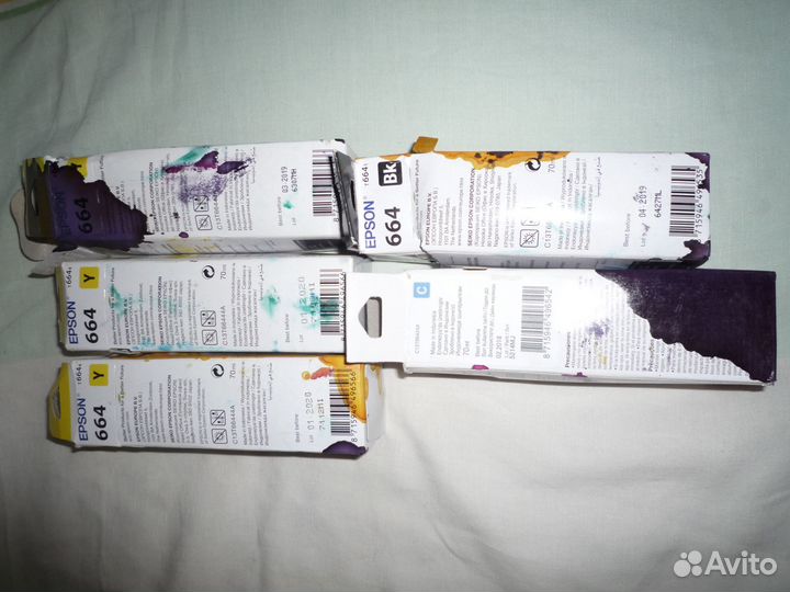 Чернила серии 664 для принтера epson