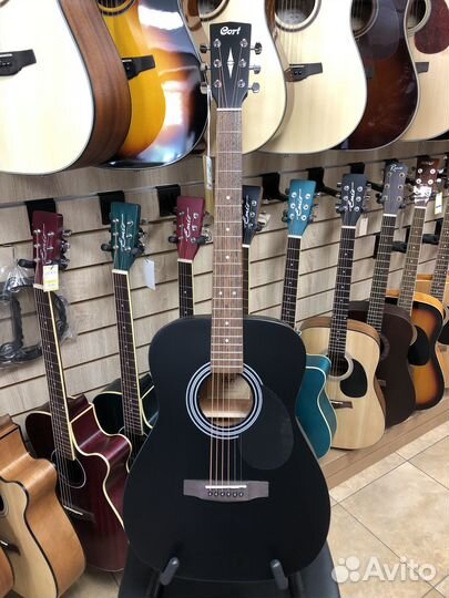 Акустическая гитара Cort AF510-BKS