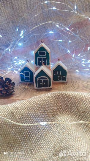 Деревянные ёлочные игрушки (украшения)