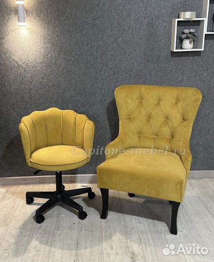 Стул ракушка на колесах