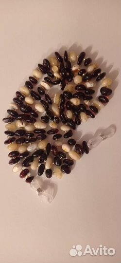 Цепочка для очков янтарь натуральный новая