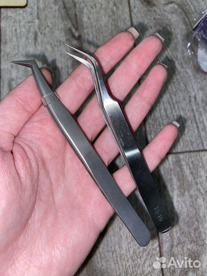 Пинцет для наращивания ресниц