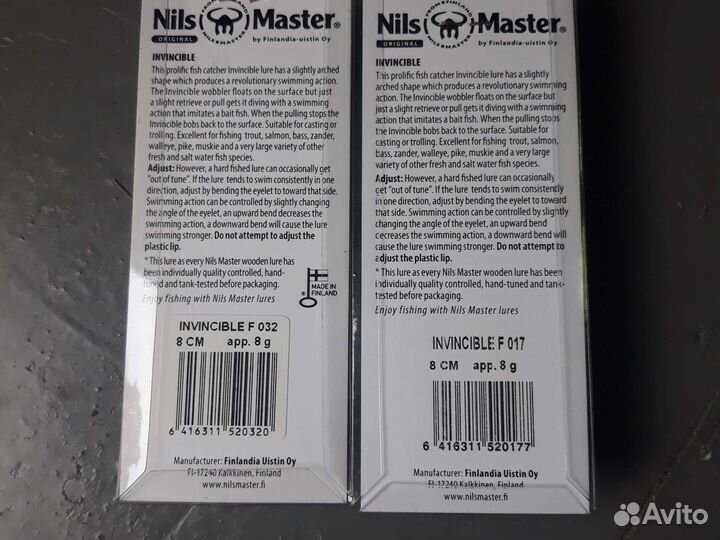 Воблеры Nils Master