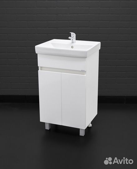 Тумба под умывальник Енисей 50 Норма без ящика айс