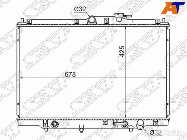 Радиатор honda, honda odyssey, honda odyssey 95-99