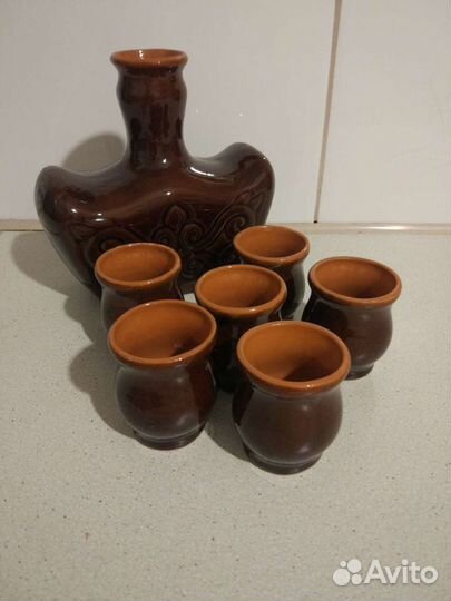 Графин и стопки керамика