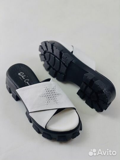 Сабо босоножки на платформе (натуральная кожа)