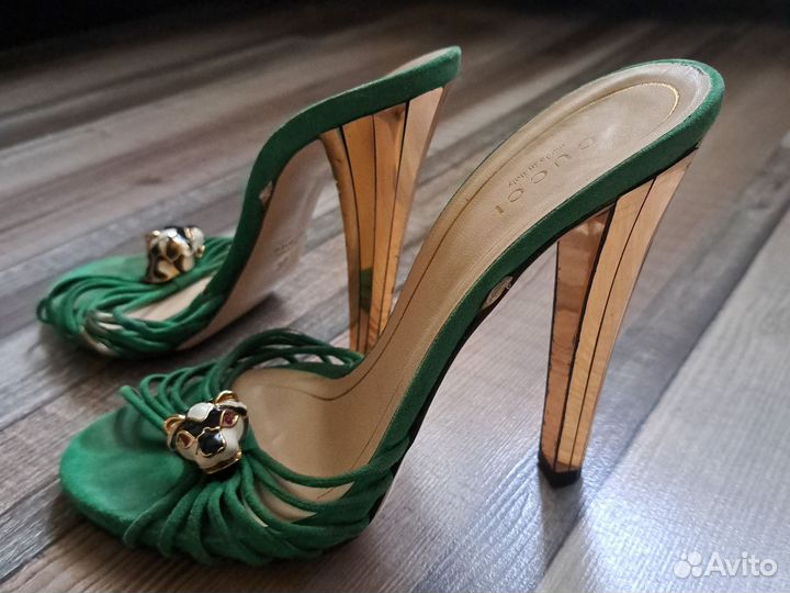Gucci,роскошные мюли,37,5