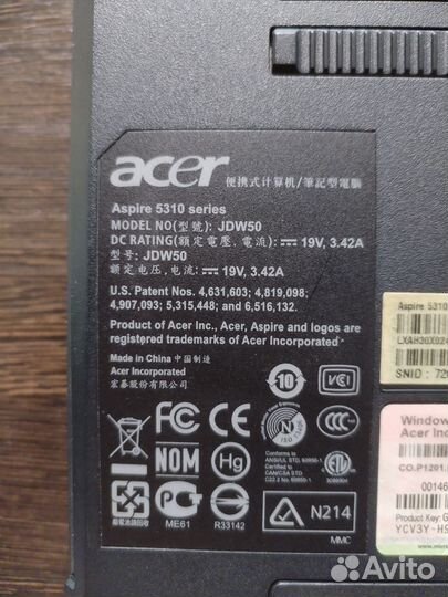 Acer aspire 5310 для работы