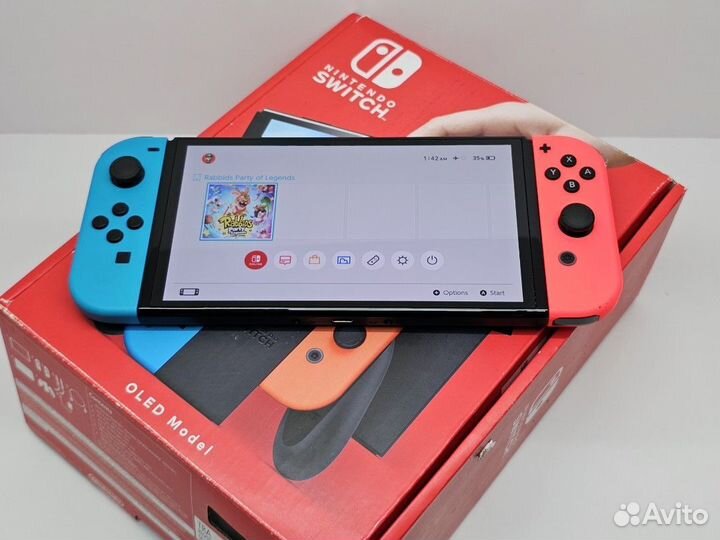 Новая прошитая Nintendo Switch Oled 64+128Гб