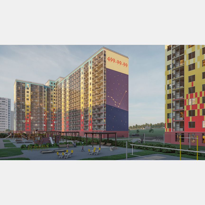 3-к. квартира, 83,5 м², 6/15 эт.