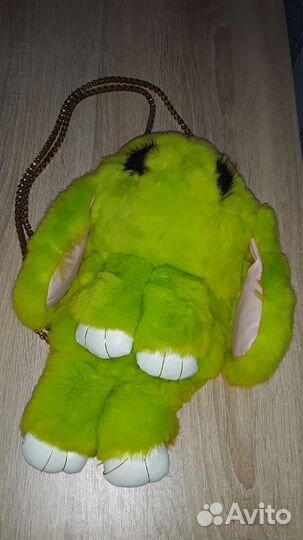 Меховой рюкзак - сумка