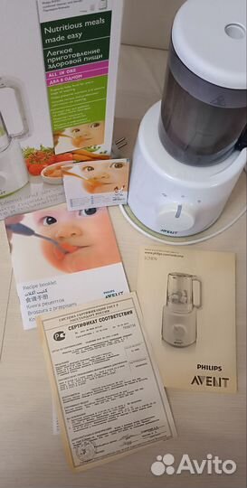 Пароварка-блендер philips avent 2 в 1