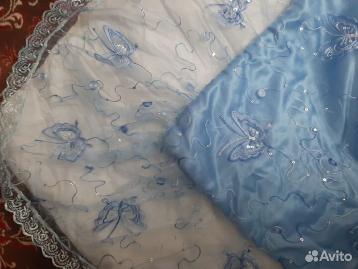 Нарядное одеяло зимнее на выписку для мальчика