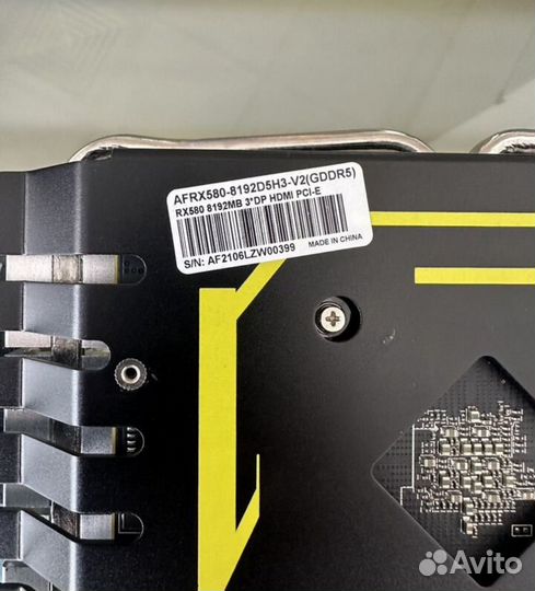 Видеокарта RX 580 8gb 2048sp