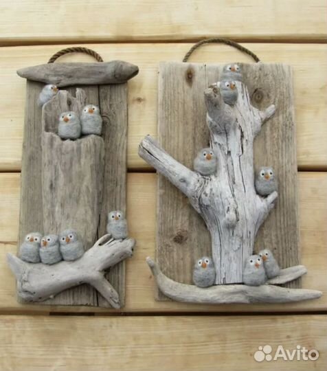 Дрифвуд, коряги, морские ракушки