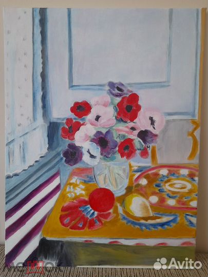 Анри Матисс Анемоны у Окна Копия Масло