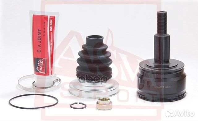 Шрус наружный задний 28x63,4x38 vwrtg1 asva