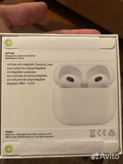 Беспроводные наушники apple airpods pro 3