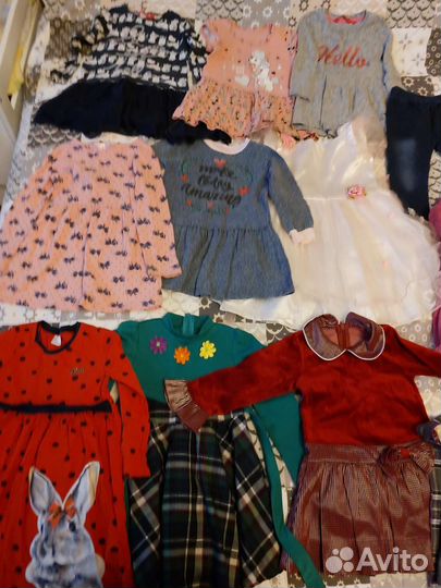 Платья полукомбинезон пакет вещи на девочку 98-104