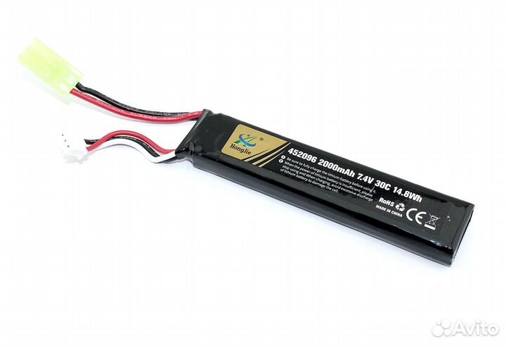Аккумулятор Li-Pol 7.4V 452096 2000mAh mini Tamiya