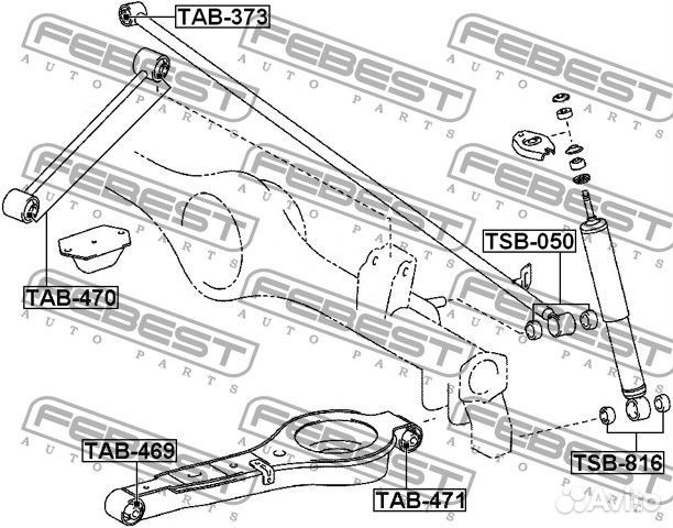 Втулка задней реактивной тяги комплект