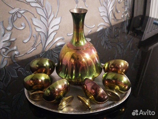 Винтажный набор из мельхиора