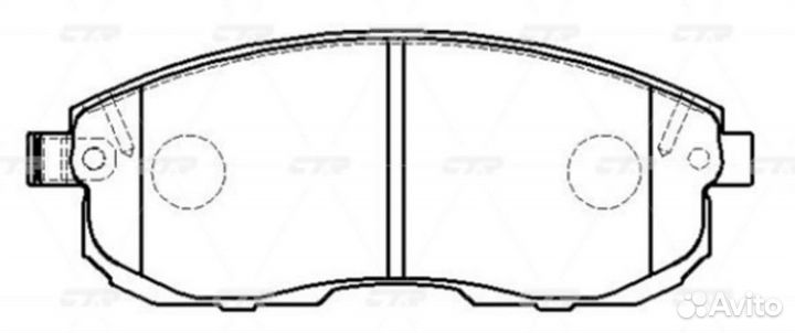 Колодки nissan Juke (F15),Maxima (III,IV),Teana (J31,J32,J33),Tiida Ctr / CKN16