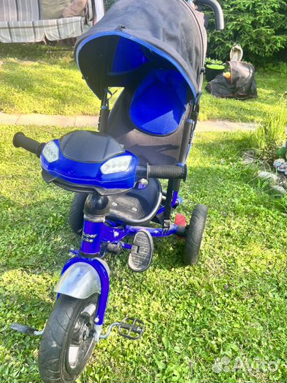 Велосипед детский трехколесный с ручкой