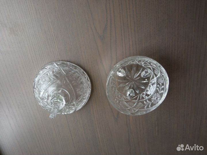 Хрусталь Anna Hutte. Ваза, конфетница, шкатулка