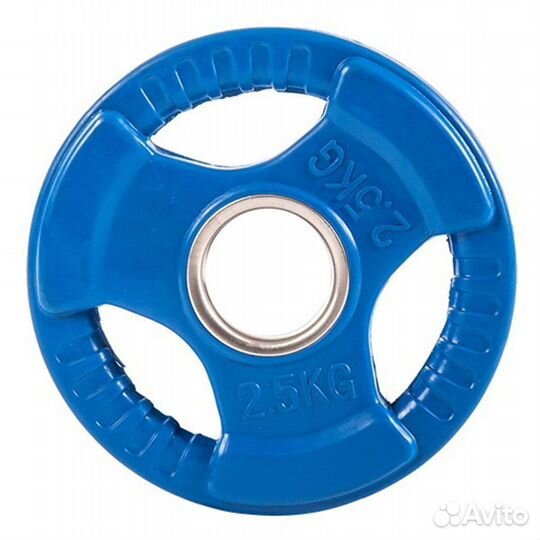 Диск обрезиненный ZSO 2,5 кг 3 handle D-51