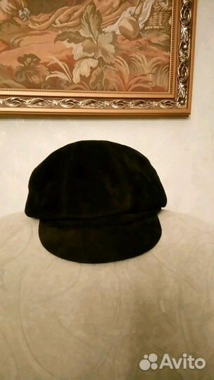 Натуральная Замша Стильная Кепка-Хулиганка