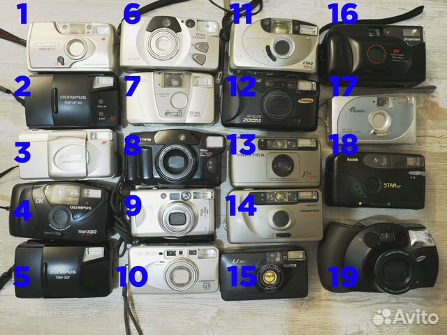 Пленочные камеры Olympus, Canon, Samsung