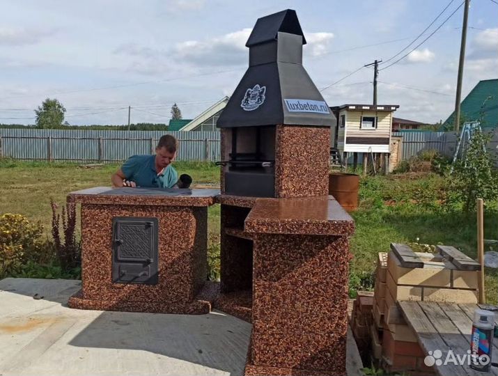 Печь барбекю, печь под казан, тандыр, гриль