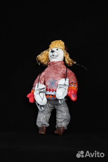 Ватная игрушка ручной работы