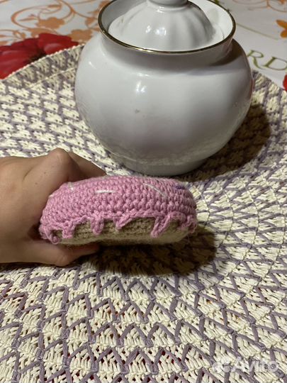 Вязанные игрушки, донат