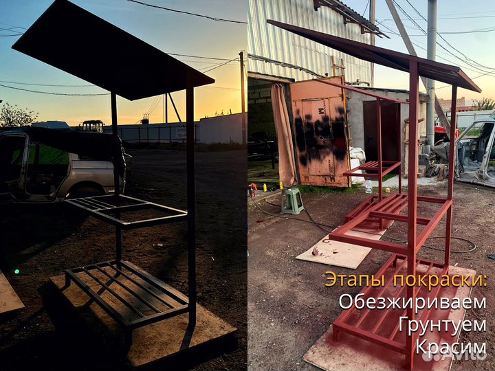 Мангал с крышей