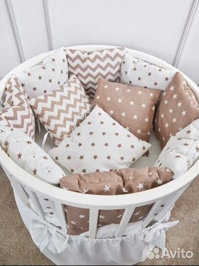 Новые бортики в кроватку