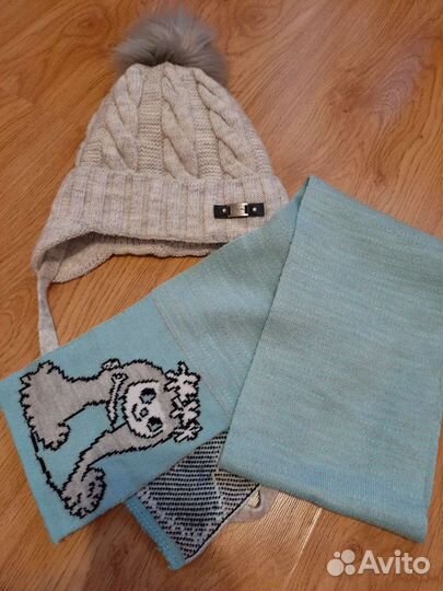 Комплект шапка, шарф