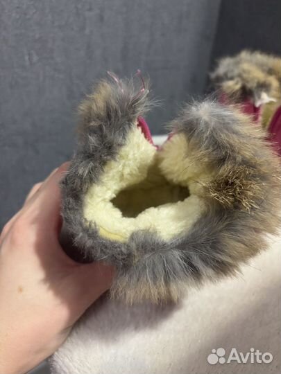 Ботинки утепленные для девочки 22