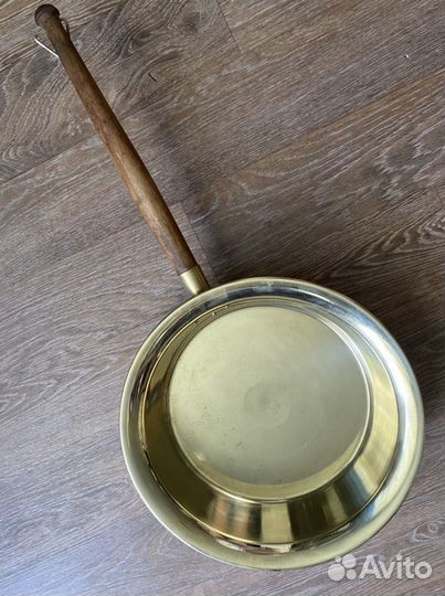 Старинный латунный тазик