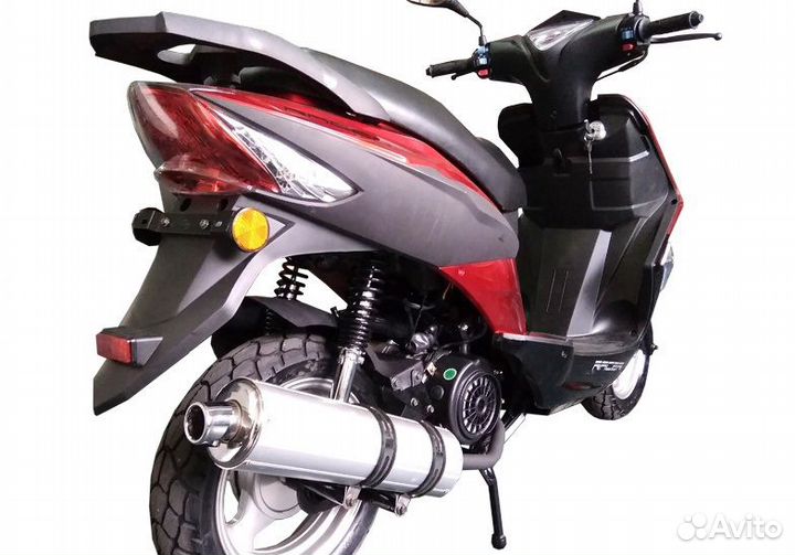 Мопед racer rc50qt-6F flame (RED)