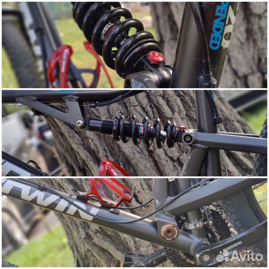 Велосипед двухподвес btwin rockrider 500s